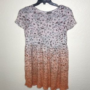ASOS floral orange  flowy dress size 6